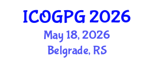 International Conference on Oil, Gas and Petroleum Geology (ICOGPG) May 18, 2026 - Belgrade, Serbia