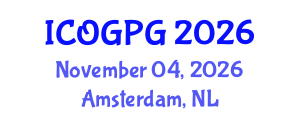 International Conference on Oil, Gas and Petroleum Geology (ICOGPG) November 04, 2026 - Amsterdam, Netherlands