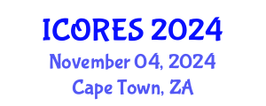 International Conference on Oil Reserves and Energy Systems (ICORES) November 04, 2024 - Cape Town, South Africa