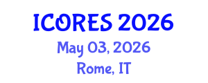 International Conference on Oil Reserves and Energy Systems (ICORES) May 03, 2026 - Rome, Italy