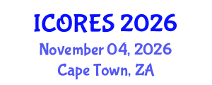 International Conference on Oil Reserves and Energy Systems (ICORES) November 04, 2026 - Cape Town, South Africa