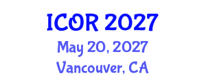 International Conference on Oncology and Radiology (ICOR) May 20, 2027 - Vancouver, Canada International Conference on Oncology and Radiology (ICOR) May 20, 2027 - Vancouver, Canada