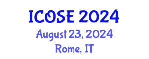 International Conference on Ontological and Semantic Engineering (ICOSE) August 23, 2024 - Rome, Italy