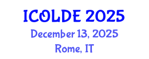 International Conference on Open Learning and Distance Education (ICOLDE) December 13, 2025 - Rome, Italy