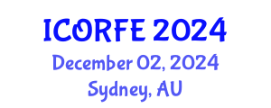 International Conference on Operations Research and Financial Engineering (ICORFE) December 02, 2024 - Sydney, Australia