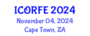 International Conference on Operations Research and Financial Engineering (ICORFE) November 04, 2024 - Cape Town, South Africa