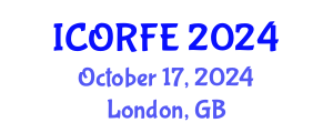 International Conference on Operations Research and Financial Engineering (ICORFE) October 17, 2024 - London, United Kingdom