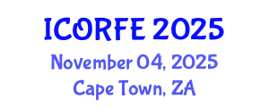 International Conference on Operations Research and Financial Engineering (ICORFE) November 04, 2025 - Cape Town, South Africa