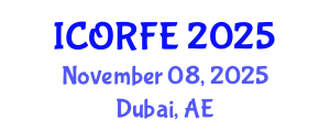 International Conference on Operations Research and Financial Engineering (ICORFE) November 08, 2025 - Dubai, United Arab Emirates