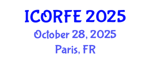 International Conference on Operations Research and Financial Engineering (ICORFE) October 28, 2025 - Paris, France