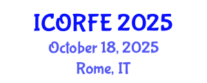 International Conference on Operations Research and Financial Engineering (ICORFE) October 18, 2025 - Rome, Italy