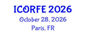 International Conference on Operations Research and Financial Engineering (ICORFE) October 28, 2026 - Paris, France