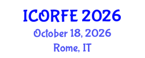 International Conference on Operations Research and Financial Engineering (ICORFE) October 18, 2026 - Rome, Italy