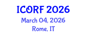 International Conference on Operations Research and Fuzziology (ICORF) March 04, 2026 - Rome, Italy