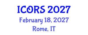 International Conference on Operations Research and Statistics (ICORS) February 18, 2027 - Rome, Italy International Conference on Operations Research and Statistics (ICORS) February 18, 2027 - Rome, Italy