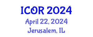International Conference on Operations Research (ICOR) April 22, 2024 - Jerusalem, Israel
