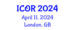 International Conference on Operations Research (ICOR) April 11, 2024 - London, United Kingdom