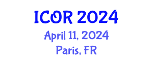 International Conference on Operations Research (ICOR) April 11, 2024 - Paris, France