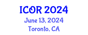 International Conference on Operations Research (ICOR) June 13, 2024 - Toronto, Canada