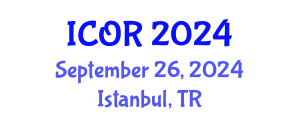 International Conference on Operations Research (ICOR) September 26, 2024 - Istanbul, Turkey