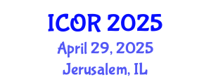 International Conference on Operations Research (ICOR) April 29, 2025 - Jerusalem, Israel