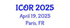 International Conference on Operations Research (ICOR) April 19, 2025 - Paris, France