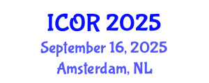 International Conference on Operations Research (ICOR) September 16, 2025 - Amsterdam, Netherlands