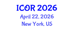 International Conference on Operations Research (ICOR) April 22, 2026 - New York, United States