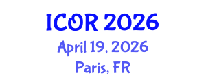 International Conference on Operations Research (ICOR) April 19, 2026 - Paris, France