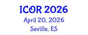 International Conference on Operations Research (ICOR) April 20, 2026 - Seville, Spain International Conference on Operations Research (ICOR) April 20, 2026 - Seville, Spain