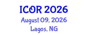 International Conference on Operations Research (ICOR) August 09, 2026 - Lagos, Nigeria