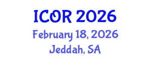 International Conference on Operations Research (ICOR) February 18, 2026 - Jeddah, Saudi Arabia