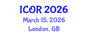 International Conference on Operations Research (ICOR) March 15, 2026 - London, United Kingdom