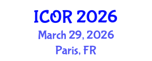 International Conference on Operations Research (ICOR) March 29, 2026 - Paris, France