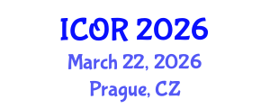 International Conference on Operations Research (ICOR) March 22, 2026 - Prague, Czechia