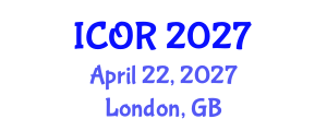 International Conference on Operations Research (ICOR) April 22, 2027 - London, United Kingdom