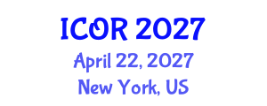 International Conference on Operations Research (ICOR) April 22, 2027 - New York, United States