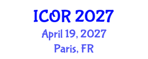 International Conference on Operations Research (ICOR) April 19, 2027 - Paris, France International Conference on Operations Research (ICOR) April 19, 2027 - Paris, France