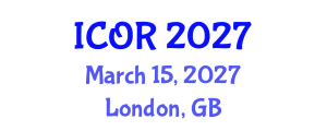 International Conference on Operations Research (ICOR) March 15, 2027 - London, United Kingdom
