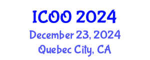 International Conference on Ophthalmology and Optometry (ICOO) December 23, 2024 - Quebec City, Canada