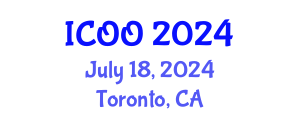International Conference on Ophthalmology and Optometry (ICOO) July 18, 2024 - Toronto, Canada