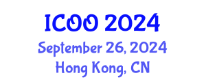 International Conference on Ophthalmology and Optometry (ICOO) September 26, 2024 - Hong Kong, China