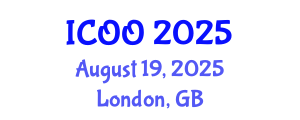 International Conference on Ophthalmology and Optometry (ICOO) August 19, 2025 - London, United Kingdom