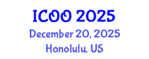 International Conference on Ophthalmology and Optometry (ICOO) December 20, 2025 - Honolulu, United States