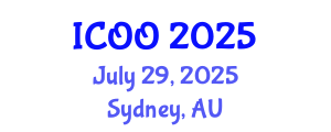 International Conference on Ophthalmology and Optometry (ICOO) July 29, 2025 - Sydney, Australia