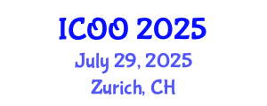 International Conference on Ophthalmology and Optometry (ICOO) July 29, 2025 - Zurich, Switzerland