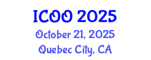 International Conference on Ophthalmology and Optometry (ICOO) October 21, 2025 - Quebec City, Canada