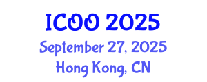 International Conference on Ophthalmology and Optometry (ICOO) September 27, 2025 - Hong Kong, China