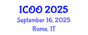 International Conference on Ophthalmology and Optometry (ICOO) September 16, 2025 - Rome, Italy