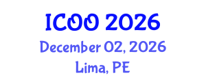 International Conference on Ophthalmology and Optometry (ICOO) December 02, 2026 - Lima, Peru International Conference on Ophthalmology and Optometry (ICOO) December 02, 2026 - Lima, Peru